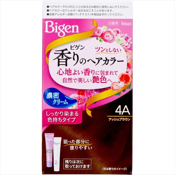 Bigen 香氛染髮面霜 4A 亞麻啡（遮白髮用）