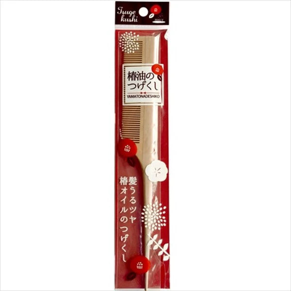 天然黃楊木梳（椿油拋光）NW-803梳子