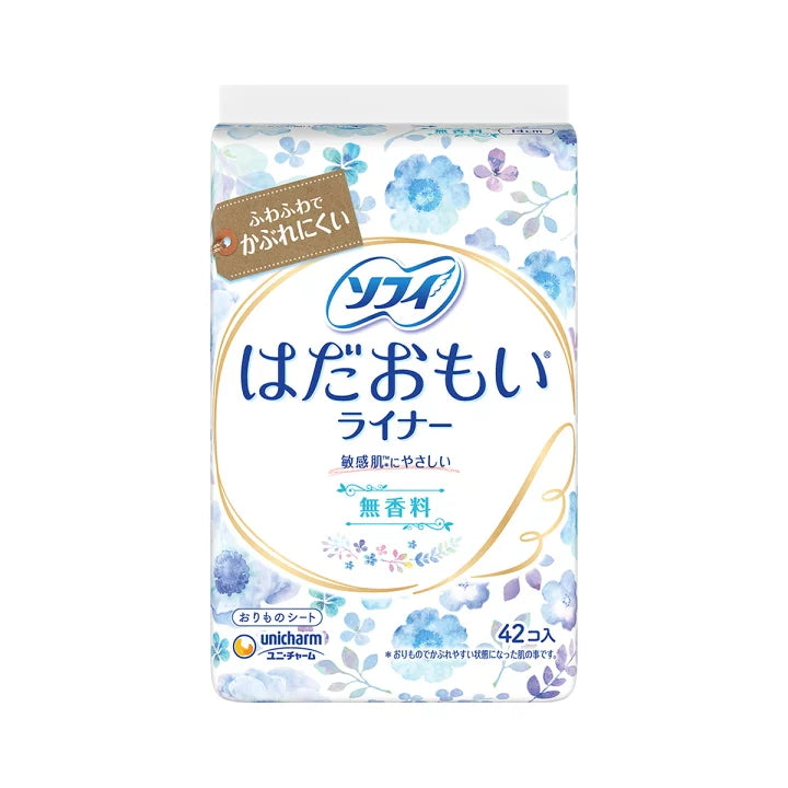 Unicharm Sofy Hadaomoi Pantyliners Unscented 42pcs (Made in Japan)