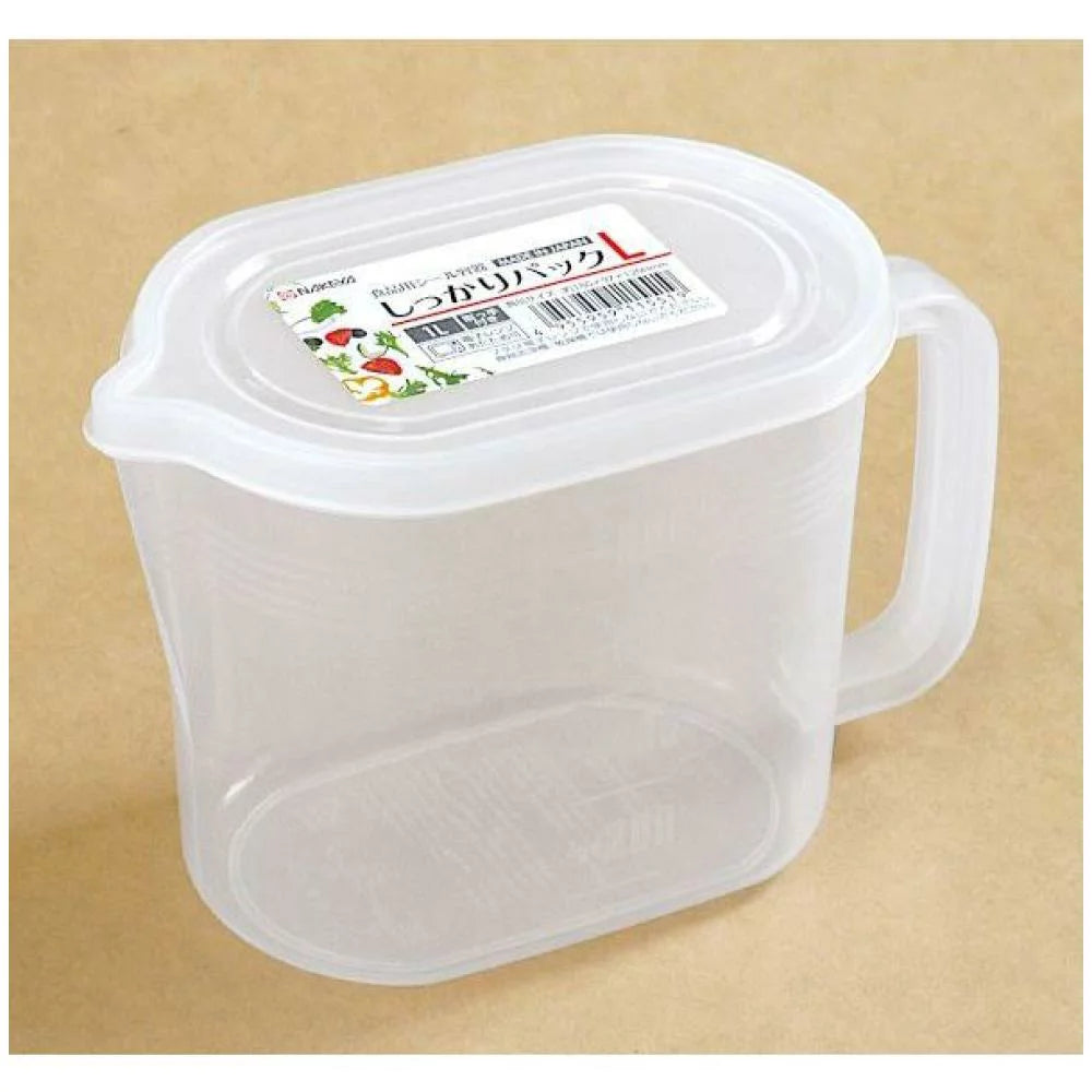 Nakaya Shikkari Pack L 1L Food Storage Container with Handle (Made in Japan)